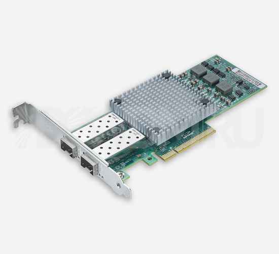 Сетевая карта 10 Gb/s (NIC), 2 порта SFP+, Broadcom 57810S Controller, PCIe 2.0 X8 - ДВДМ.РУ (DSO-N-10G2S1-57810S-X20-8)