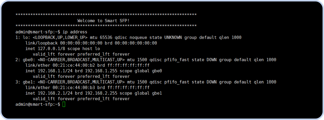 Управление SMART SFP - 1