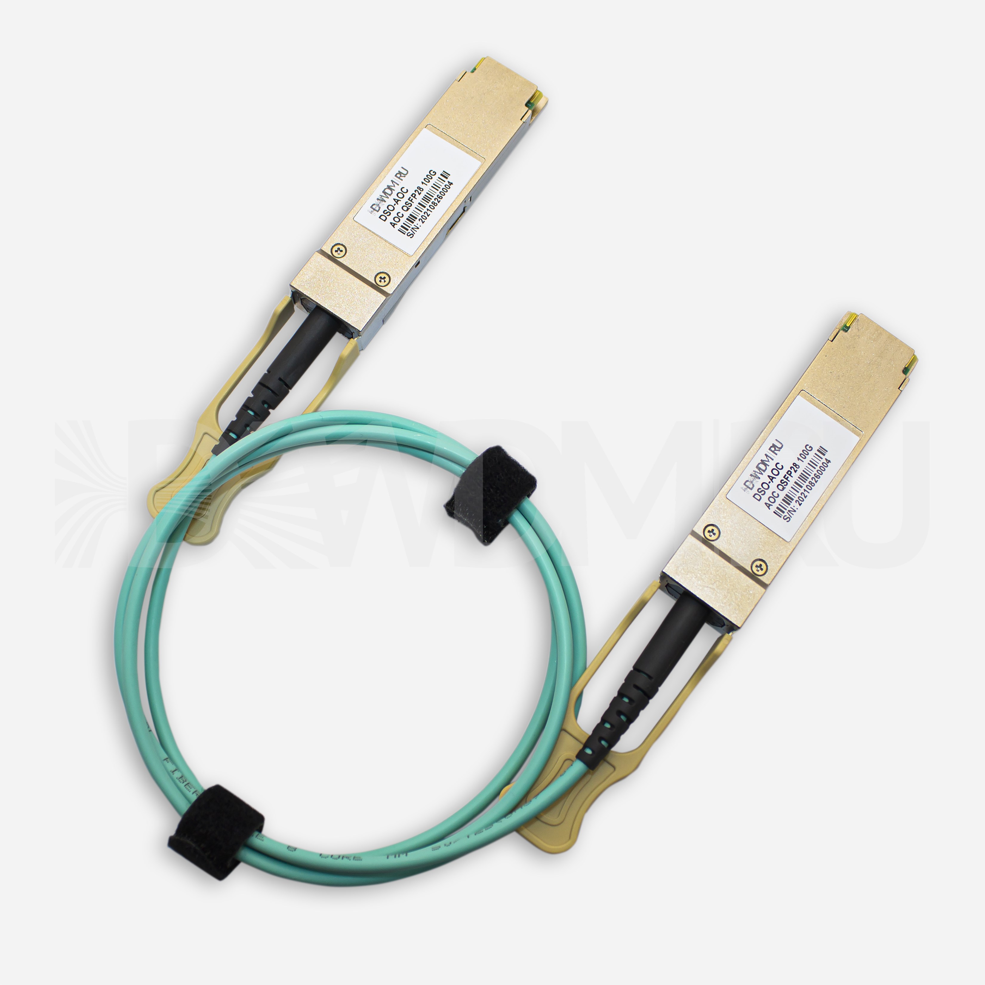 Active Optical Cable, QSFP28, 100 Гб/с, до 100м - ДВДМ.РУ (DSO-AOC-100-X)